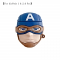 Captain America | Airpod Case | Silicone Case for Apple AirPods 1, 2, Pro Cosplay (81455)
